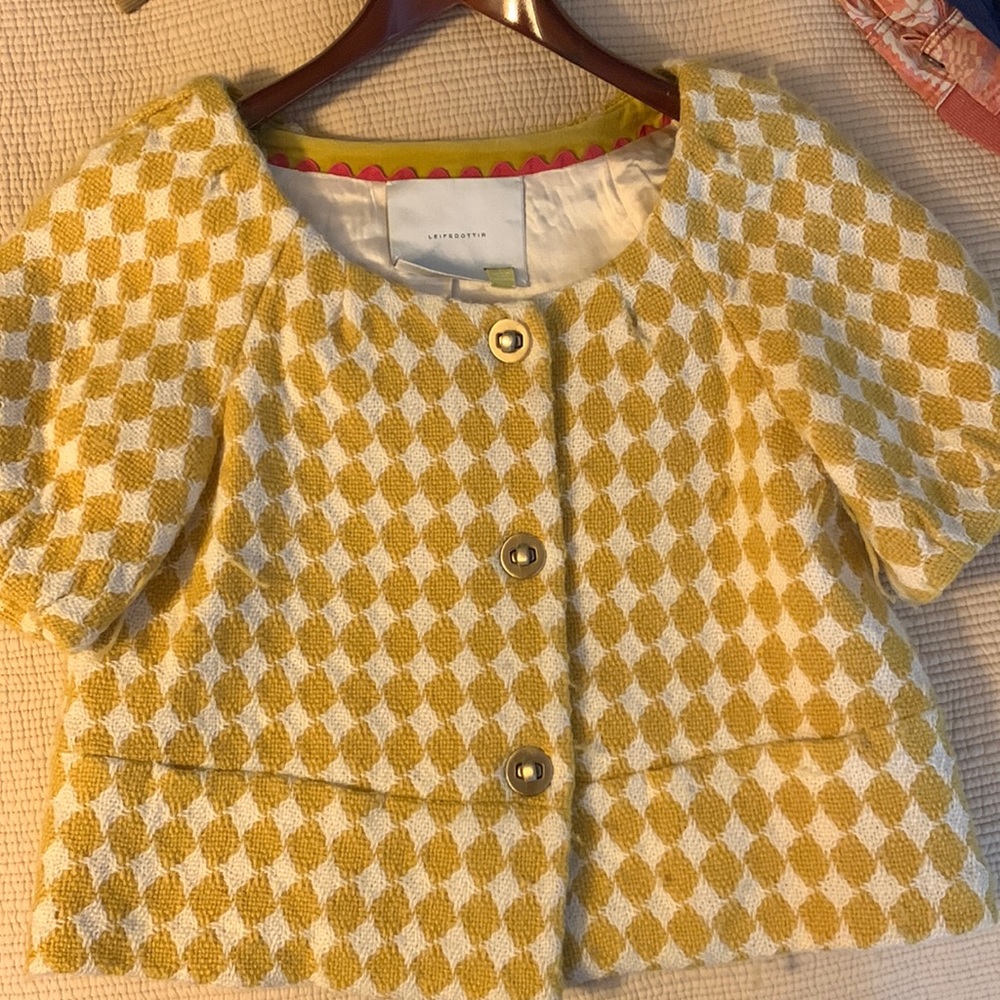 Leifsdottir size 2 cropped wool jacket